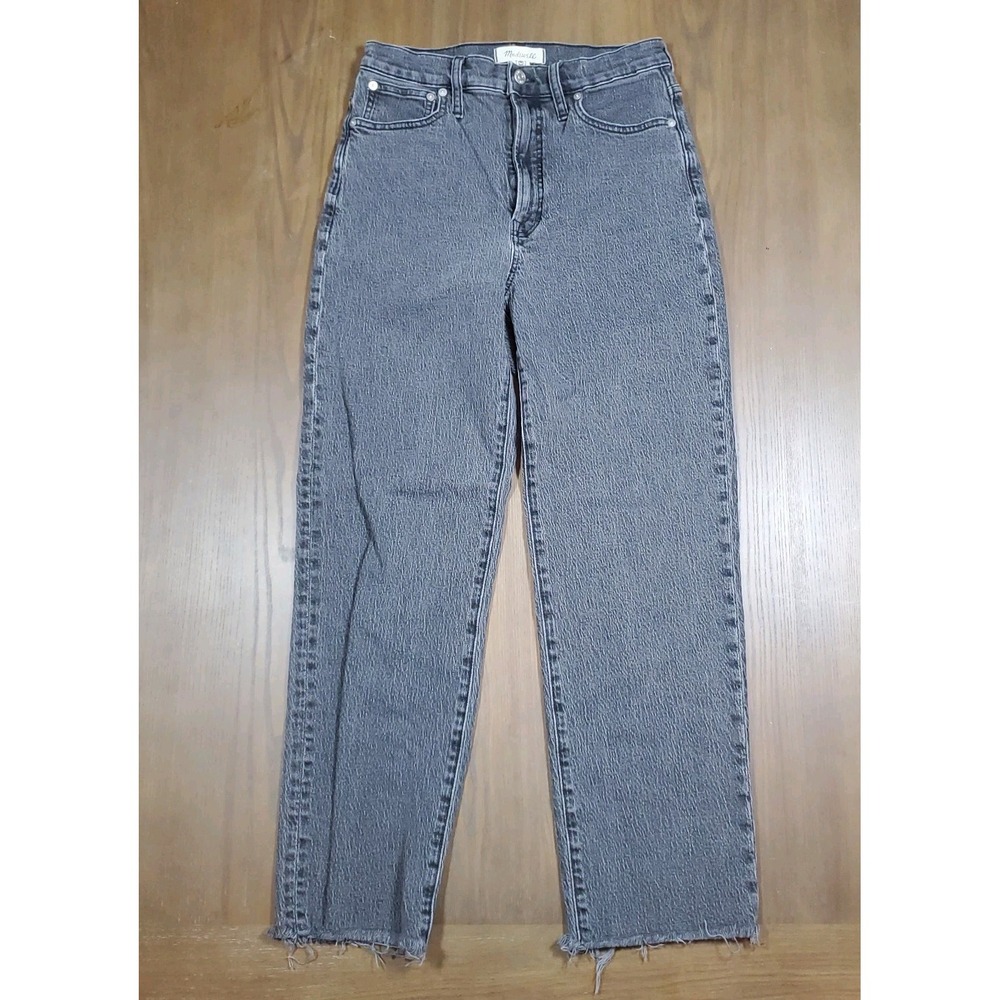 Madewell Black The Perfect Vintage Straight Jeans 27 Waist